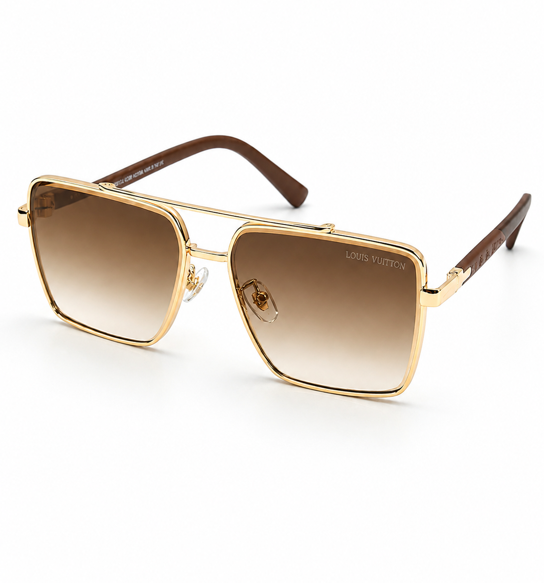 Louis Vuitton – 23387 - 59 – Golden Brown - Metal - Sunglasses – Unisex