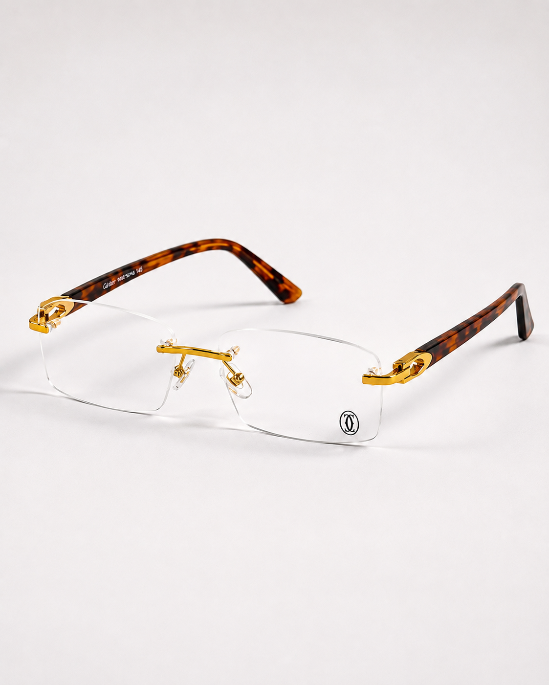 Cartier – 02870 - 55 – Tortoise – Rimless - Optics – Unisex - Premium