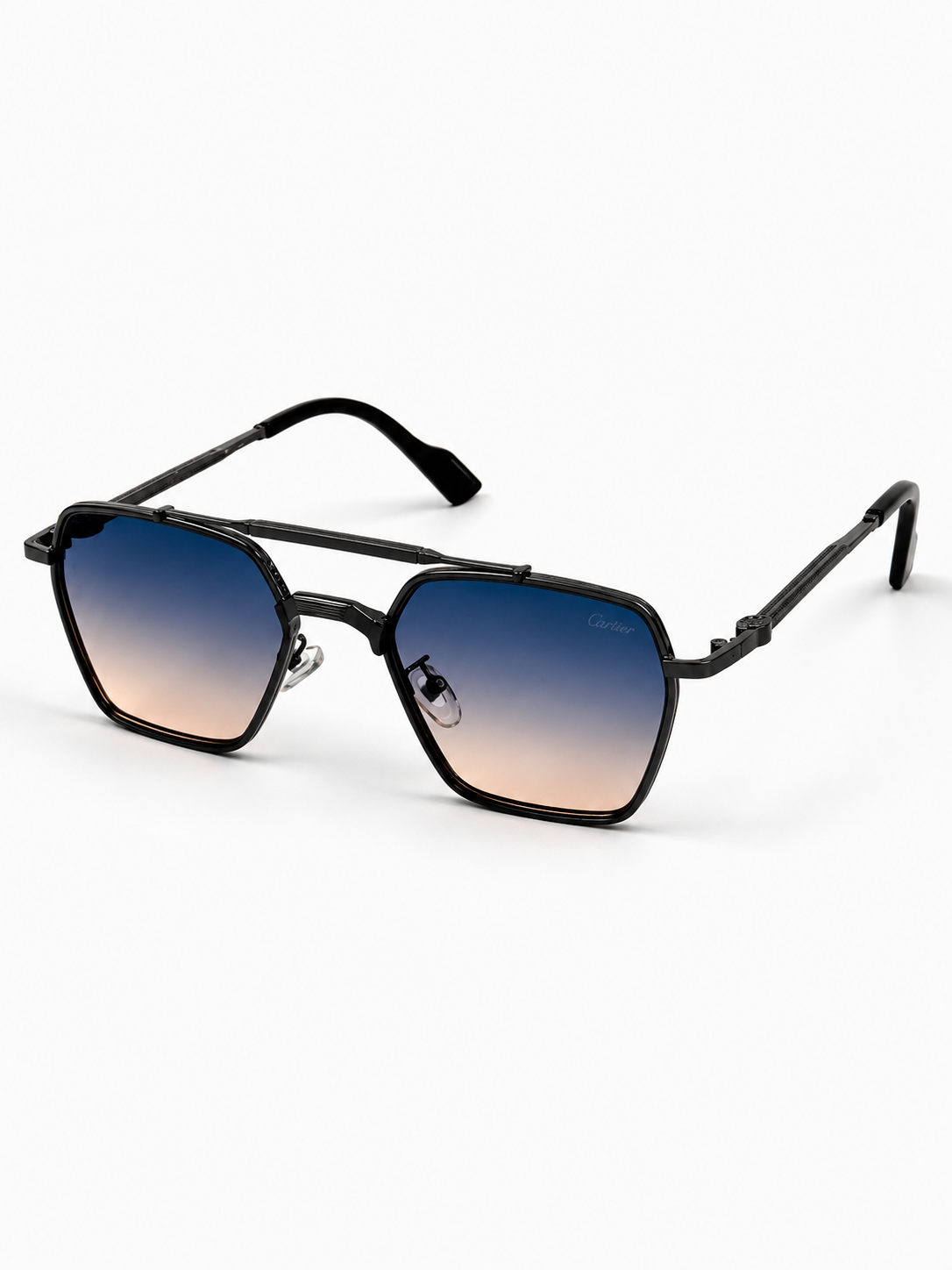 Cartier – 2742 - 55 – Grey Multi – Metal - Sunglasses – Unisex