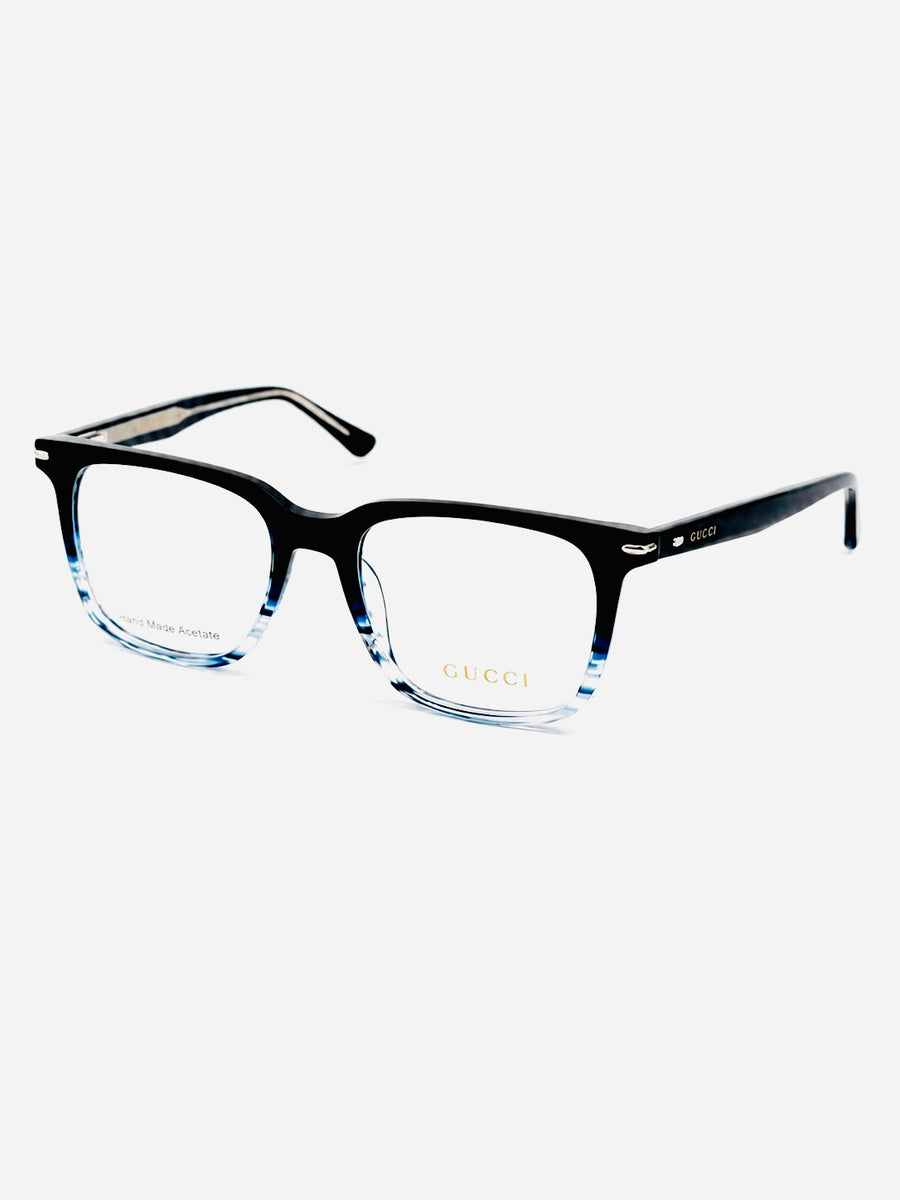 Gucci – 5829 - 52 – Blue Textured – Acetate - Optics – Unisex - Premium