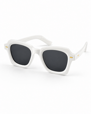 Moscot – 6504 – 47 - White Black – Acetate – Sunglasses - Unisex