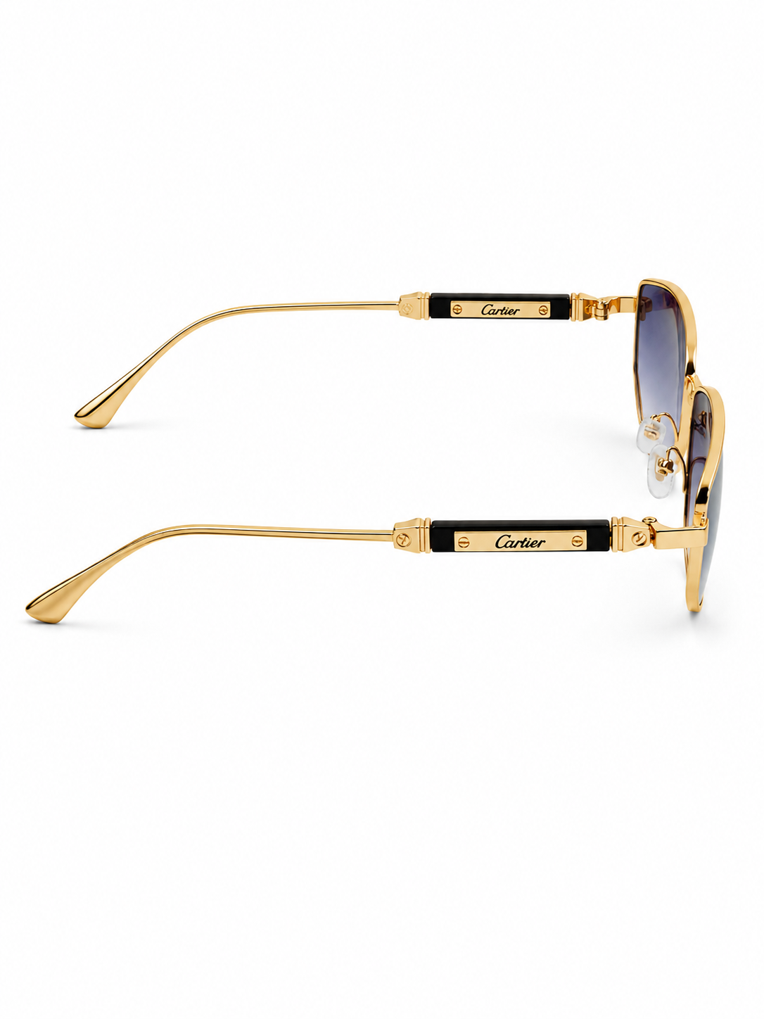 Cartier – 23515 - 56 – Rose Gold Black Gradient – Metal - Sunglasses – Unisex