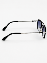 Cartier – 2742 - 55 – Silver Black Gradient – Metal - Sunglasses – Unisex