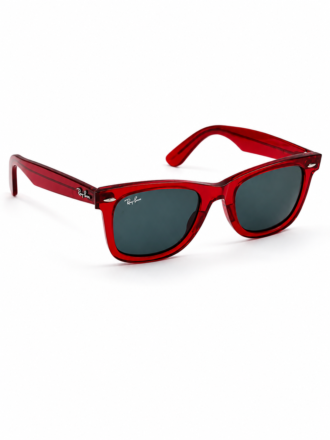 RayBan – 2140 – 50 – Red Black – Acetate- Sunglasses – Unisex - Premium