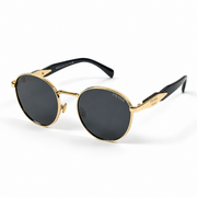 Prada – 56zs - 54 – Golden Black – Metal - Sunglasses – Unisex