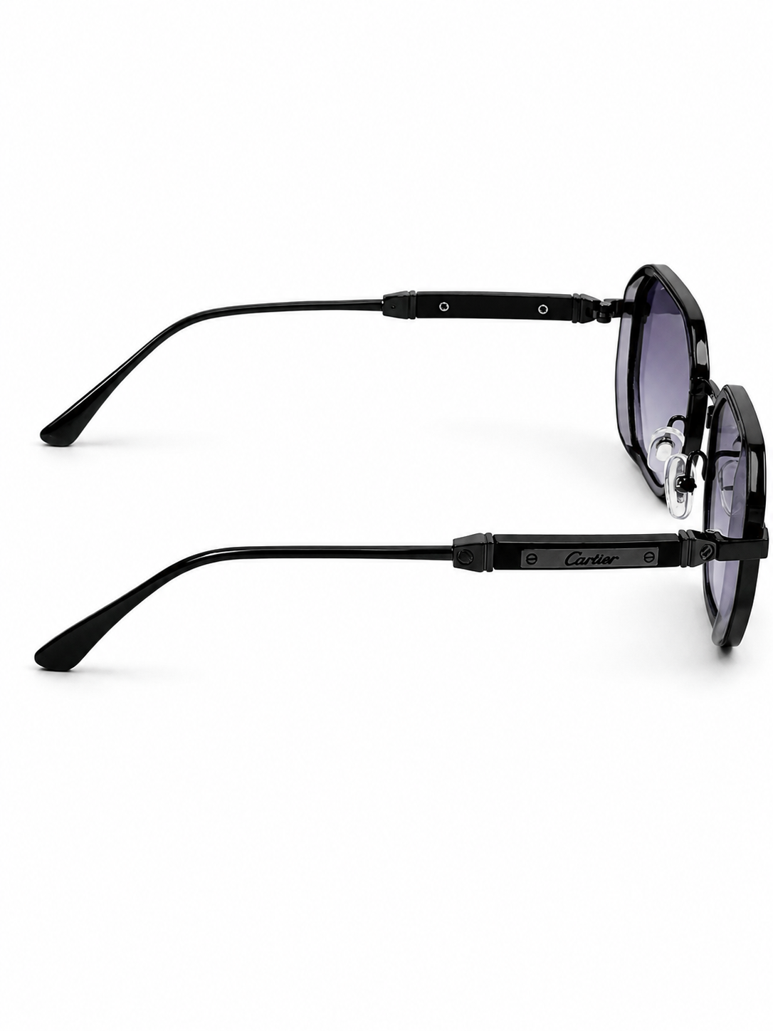 Cartier – 23584 - 56 – Grey – Metal - Sunglasses – Unisex