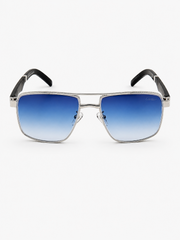 Cartier – 2648 - 49 – Silver Blue – Metal - Sunglasses – Unisex