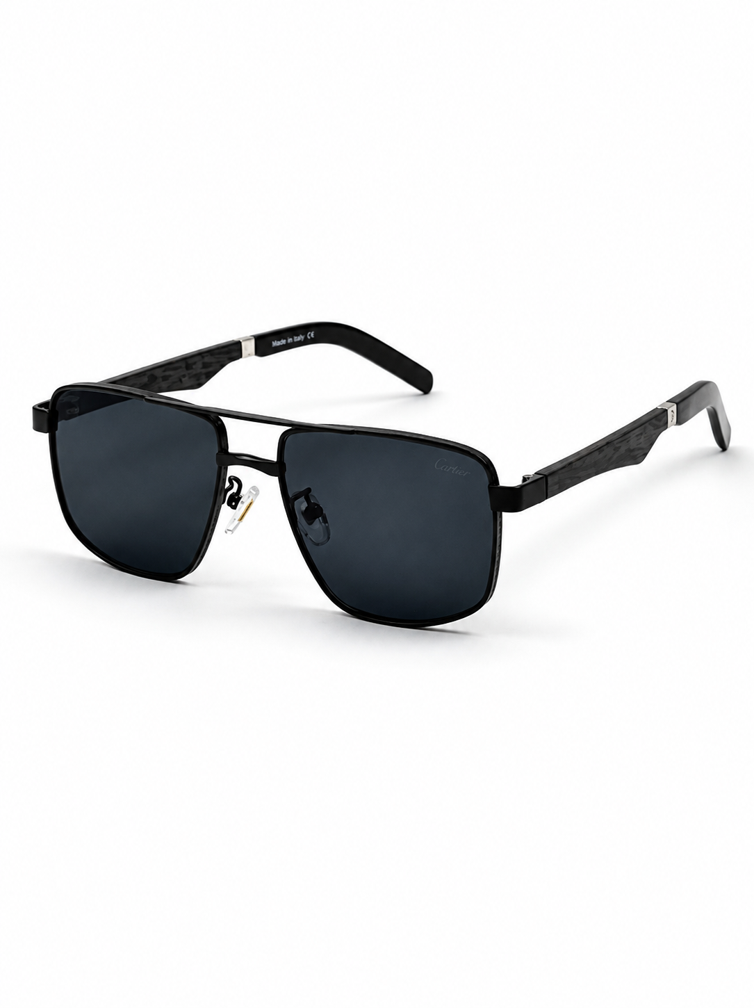 Cartier – 2648 - 49 – Black – Metal - Sunglasses – Unisex