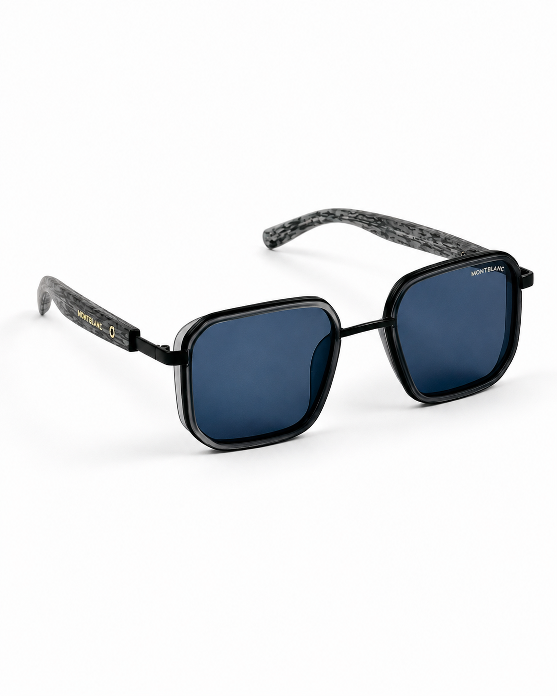 Mont Blanc – 341 - 52 – Grey – Metal - Sunglasses – Unisex