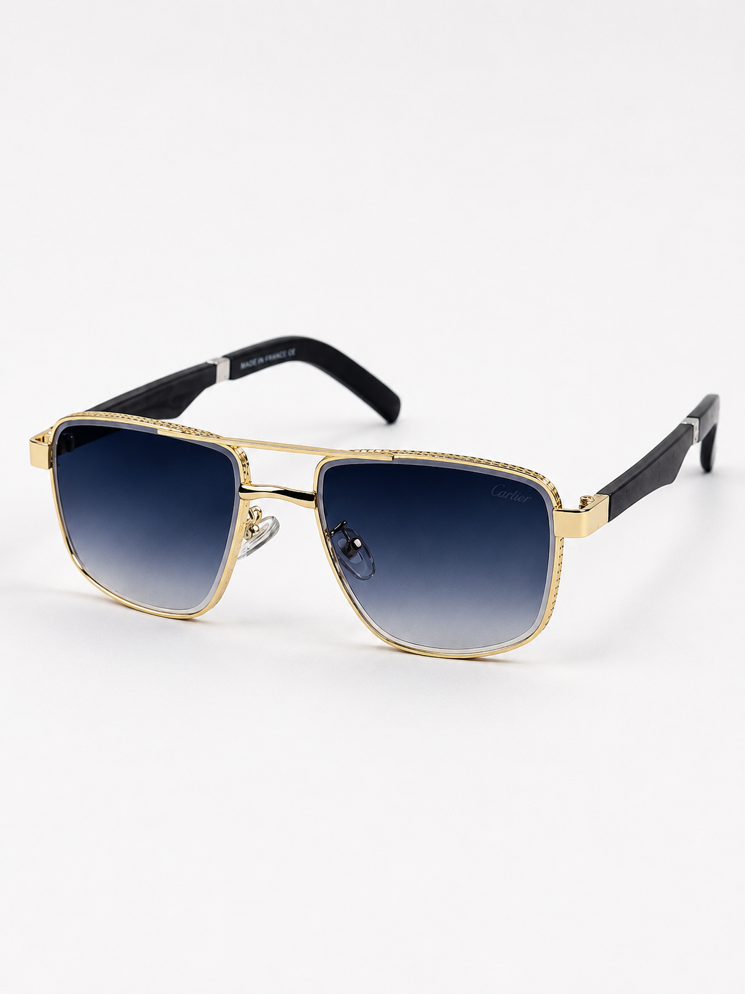 Cartier – 2648 - 49 – Golden Black Gradient – Metal - Sunglasses – Unisex