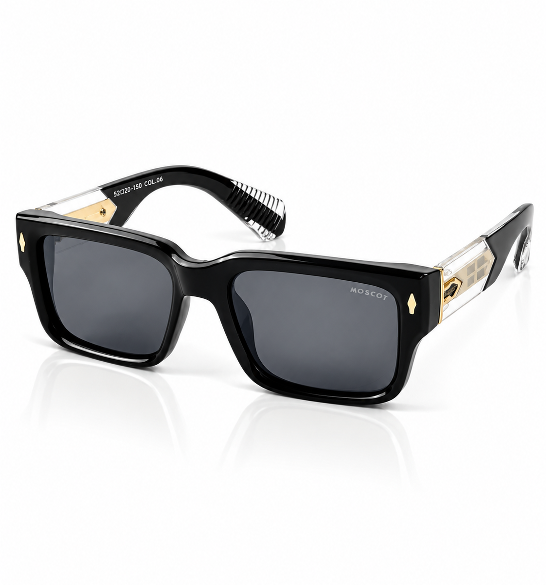 Moscot – 1605 – 56 - Black – Acetate – Sunglasses - Unisex