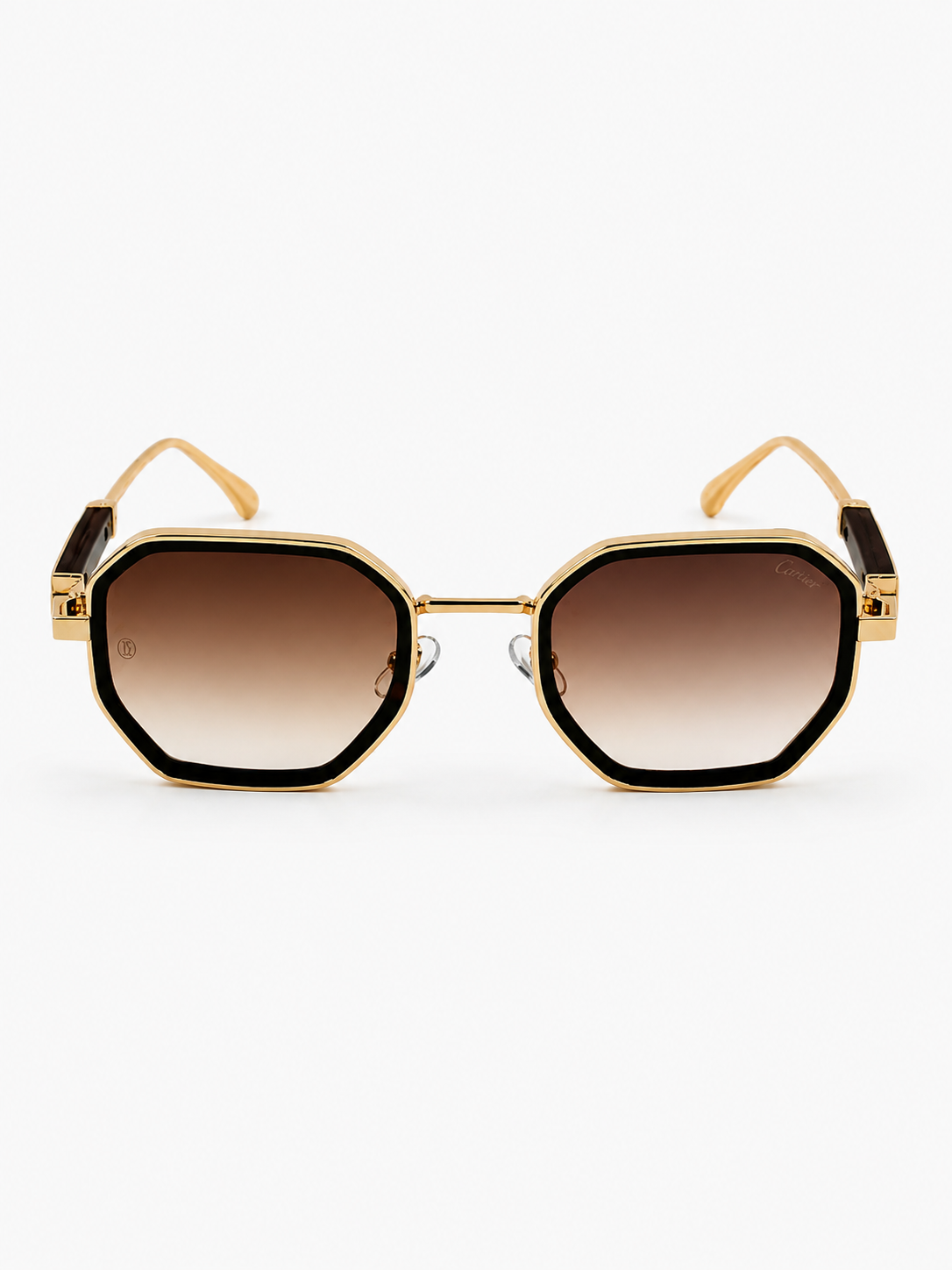 Cartier – 23584 - 56 – Golden Brown – Metal - Sunglasses – Unisex