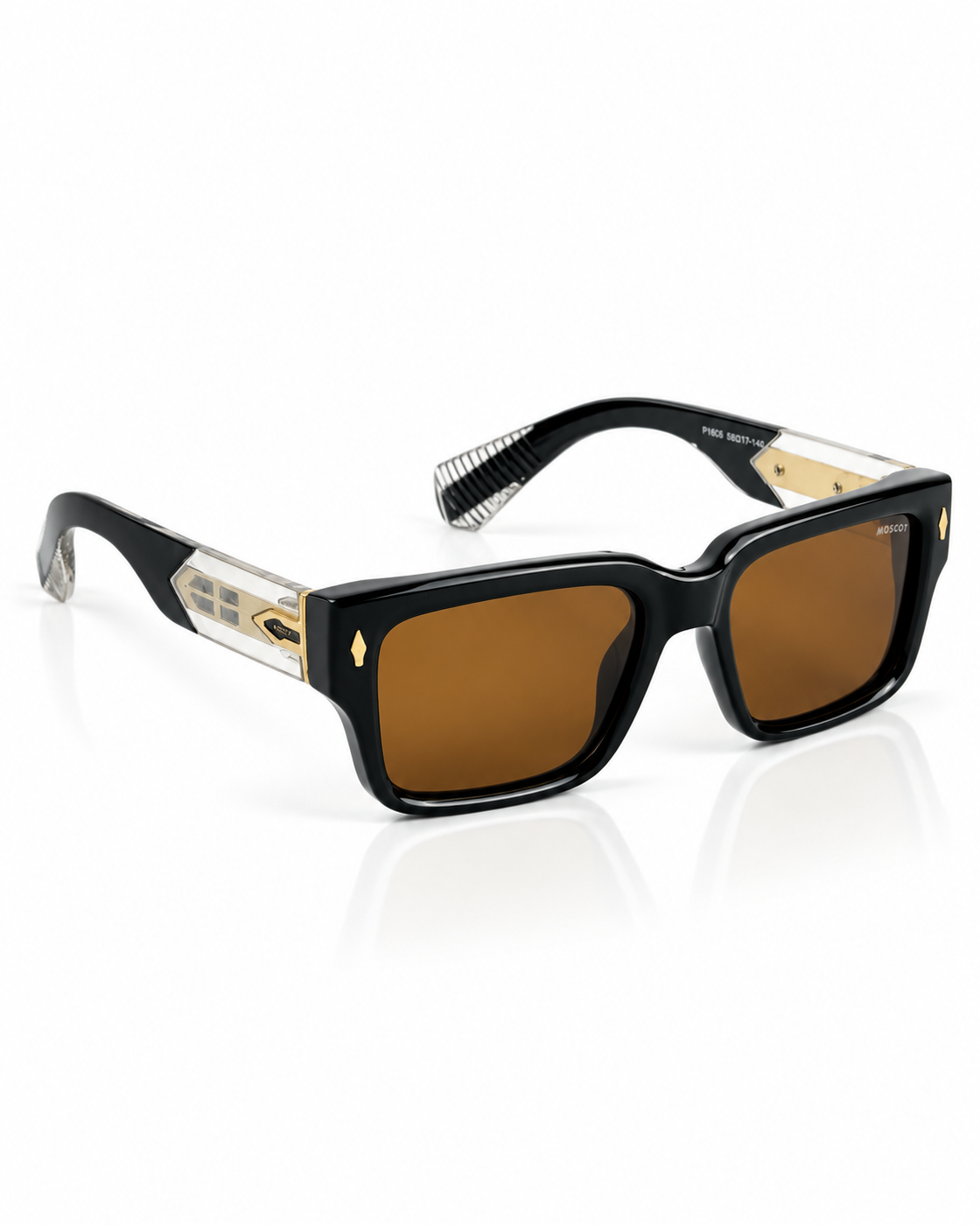 Moscot – 1605 – 56 - Black Brown – Acetate – Sunglasses - Unisex