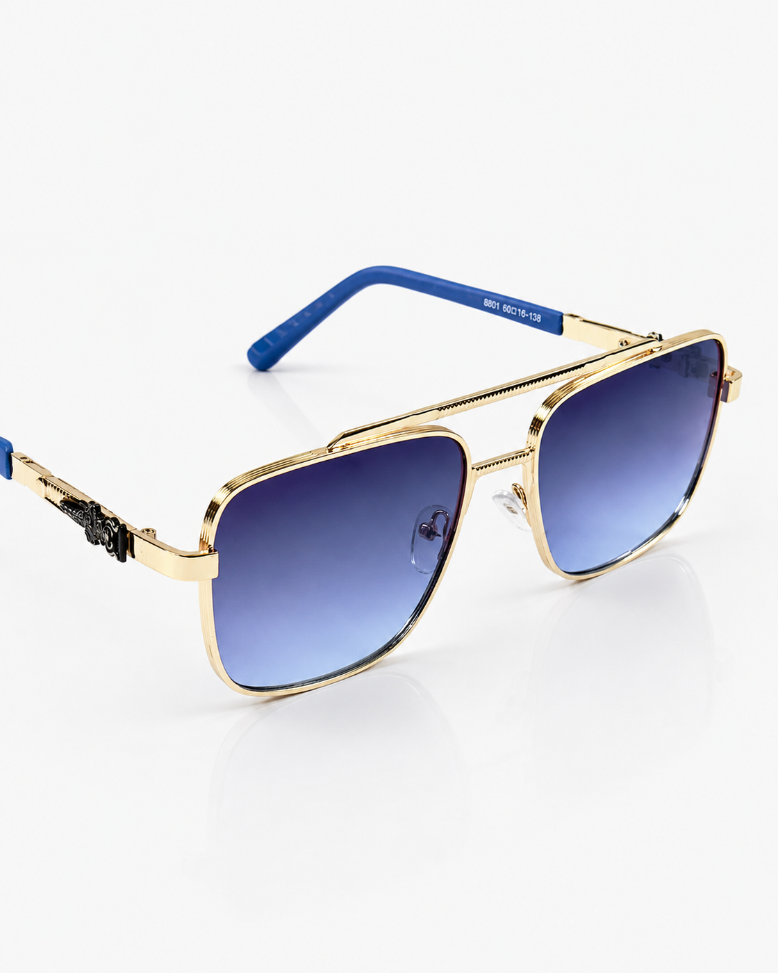 Cartier – 5036 - 52 – Golden Blue – Metal - Sunglasses – Unisex