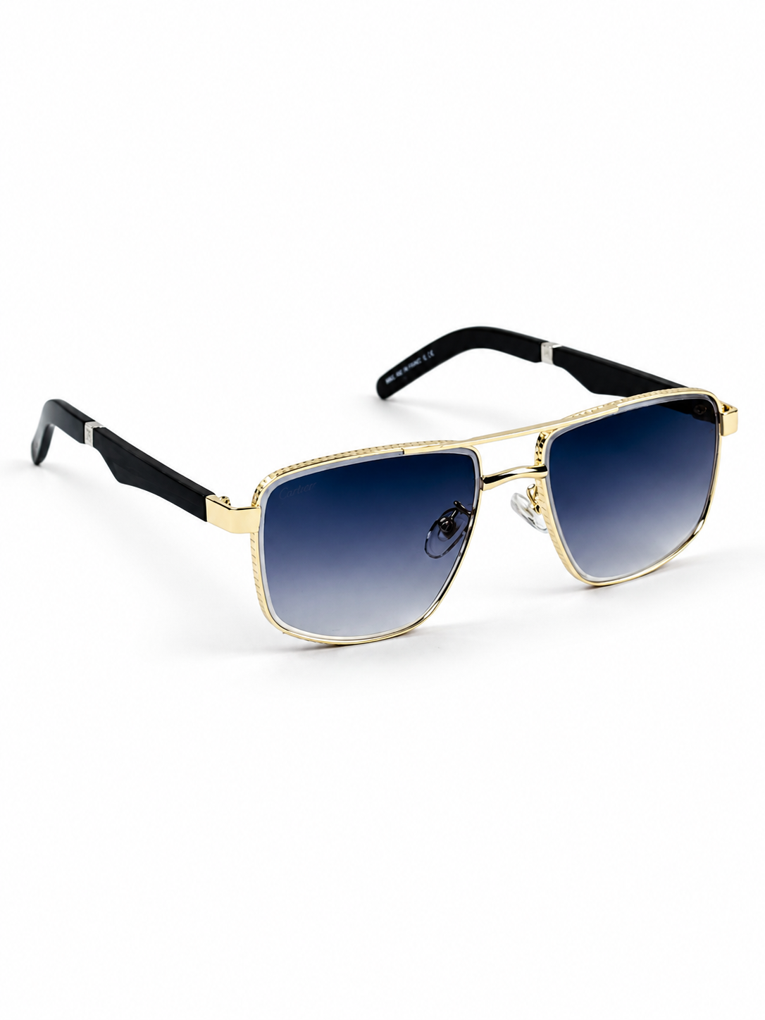 Cartier – 2648 - 49 – Golden Black Gradient – Metal - Sunglasses – Unisex