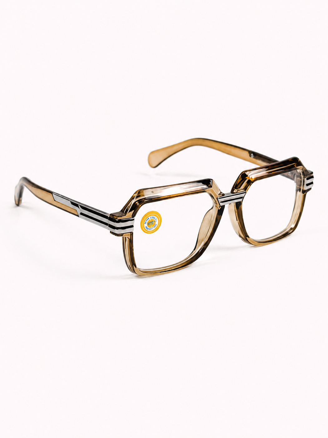 Cazal – 8610 - 57 – Mustard – Metal - Acetate - Metal - Optics – Unisex