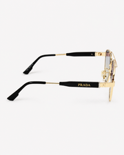 Prada – 22081 - 60 – Golden Multi – Metal - Sunglasses – Unisex
