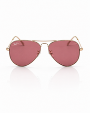 Rayban – 3026 - 62 – Golden Pink – Metal - Sunglasses – Unisex