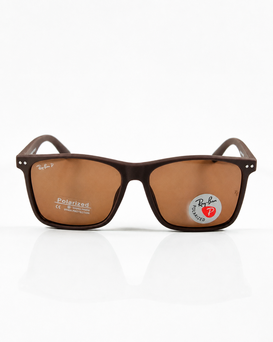 Rayban – 4550 - 56 – Brown – Acetate - Sunglasses – Unisex