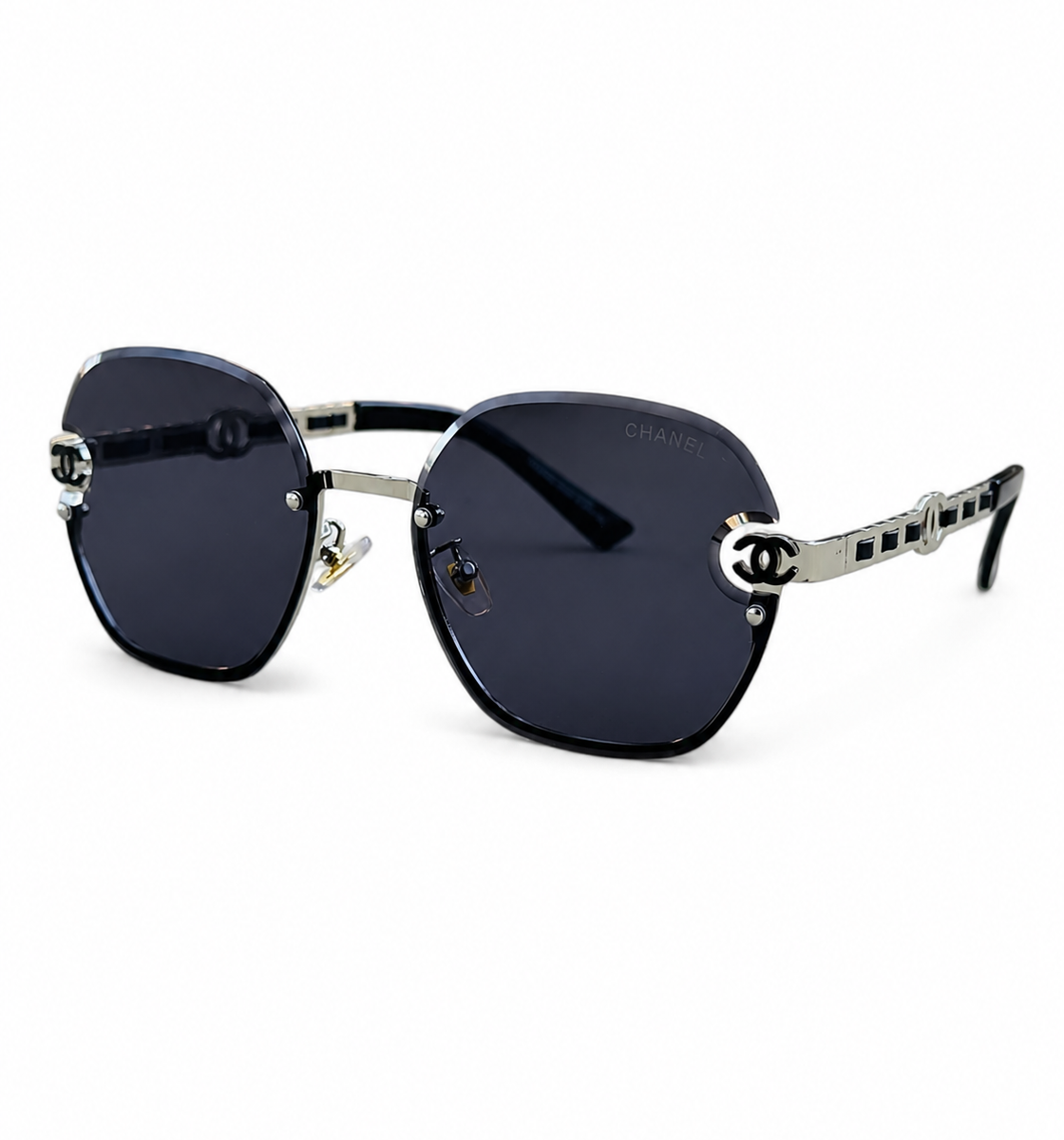 Chanel – 95053 - 60 – Black – Metal - Sunglasses – Ladies