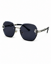 Chanel – 95053 - 60 – Black – Metal - Sunglasses – Ladies