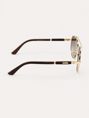 Dita – 23201 - 57 – Golden Brown Gradient – Metal - Sunglasses – Unisex