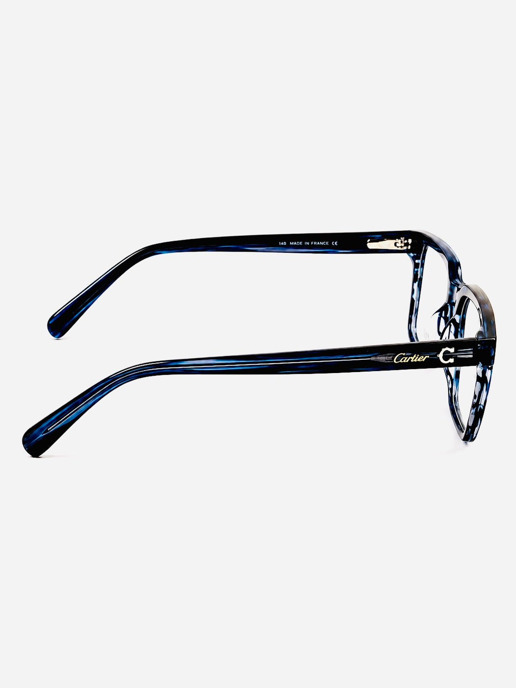 Cartier – 445 - 53 – Blue Textured – Acetate - Optics – Unisex - Premium