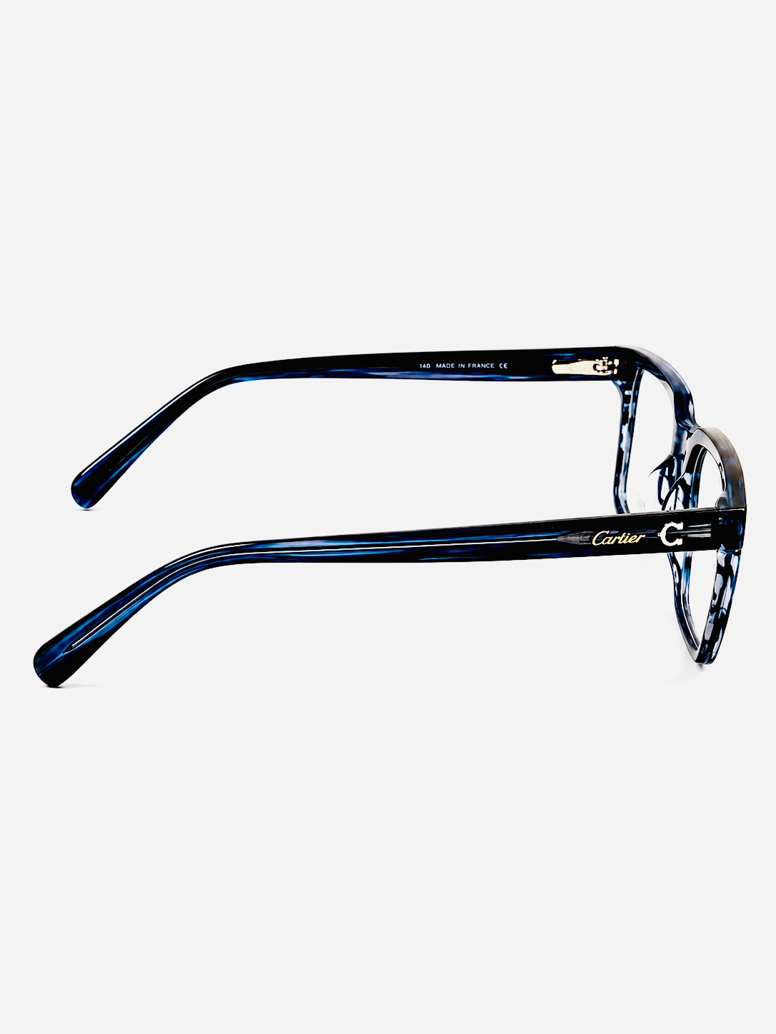 Cartier – 445 - 53 – Blue Textured – Acetate - Optics – Unisex - Premium