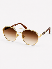 Dita – 23201 - 57 – Golden Brown Gradient – Metal - Sunglasses – Unisex
