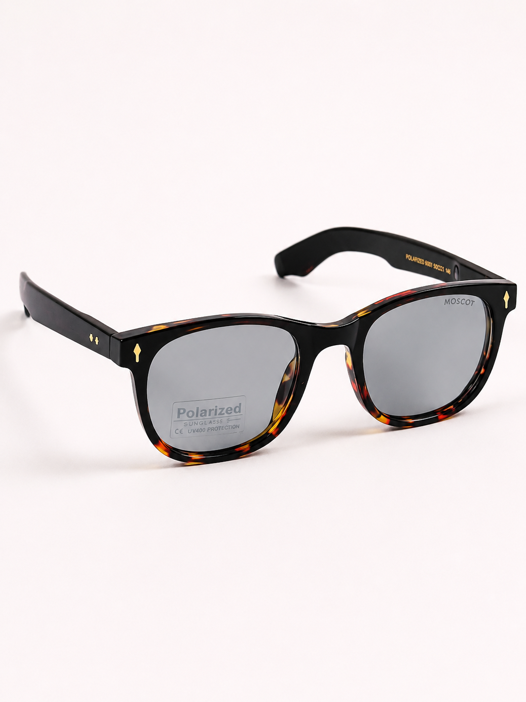 Moscot – 6801 - 50 – Tortoise Grey – Acetate - Sunglasses – Unisex - Polarized