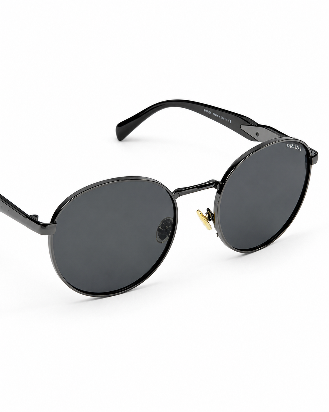 Prada – 56zs - 54 – Grey Black – Metal - Sunglasses – Unisex