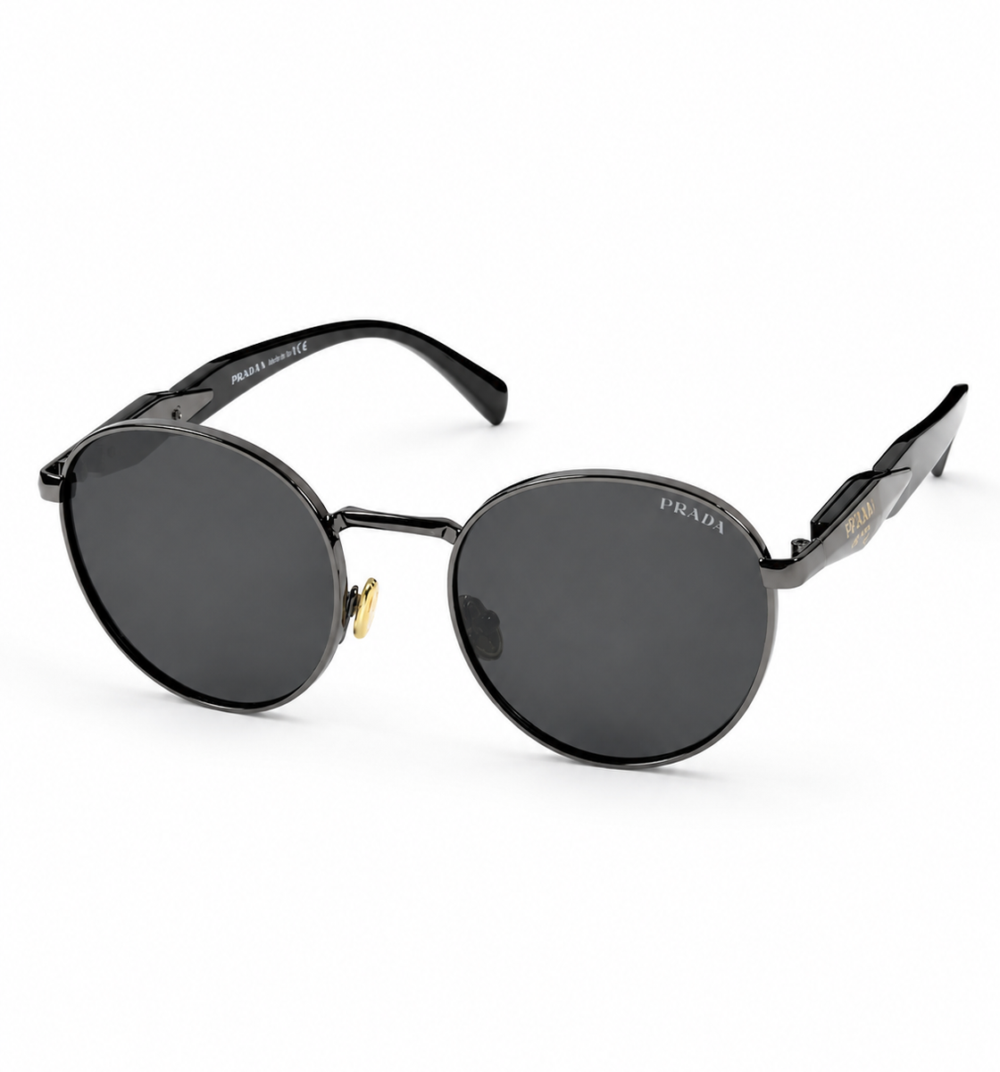 Prada – 56zs - 54 – Grey Black – Metal - Sunglasses – Unisex