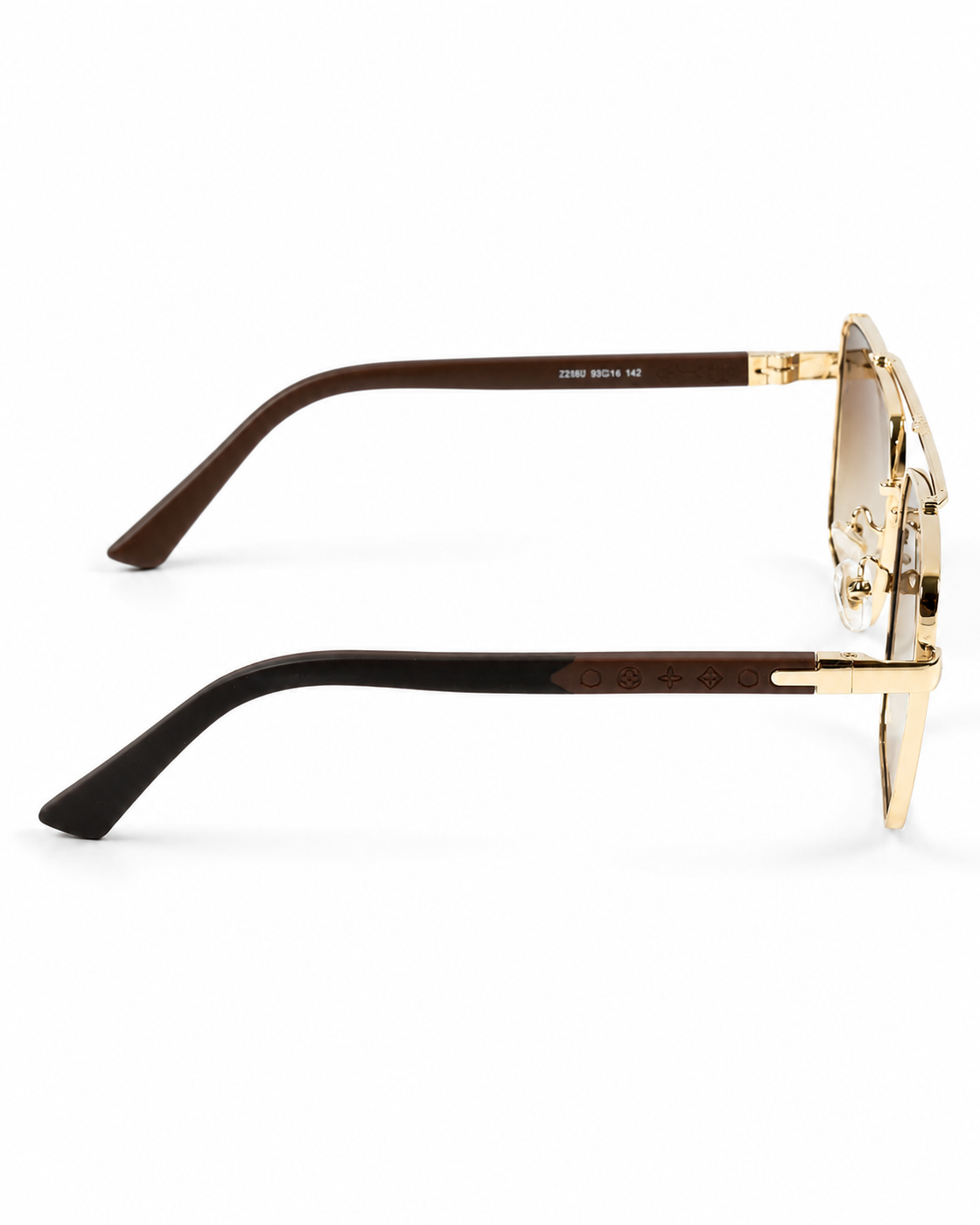 Louis Vuitton – 23387 - 59 – Golden Brown - Metal - Sunglasses – Unisex