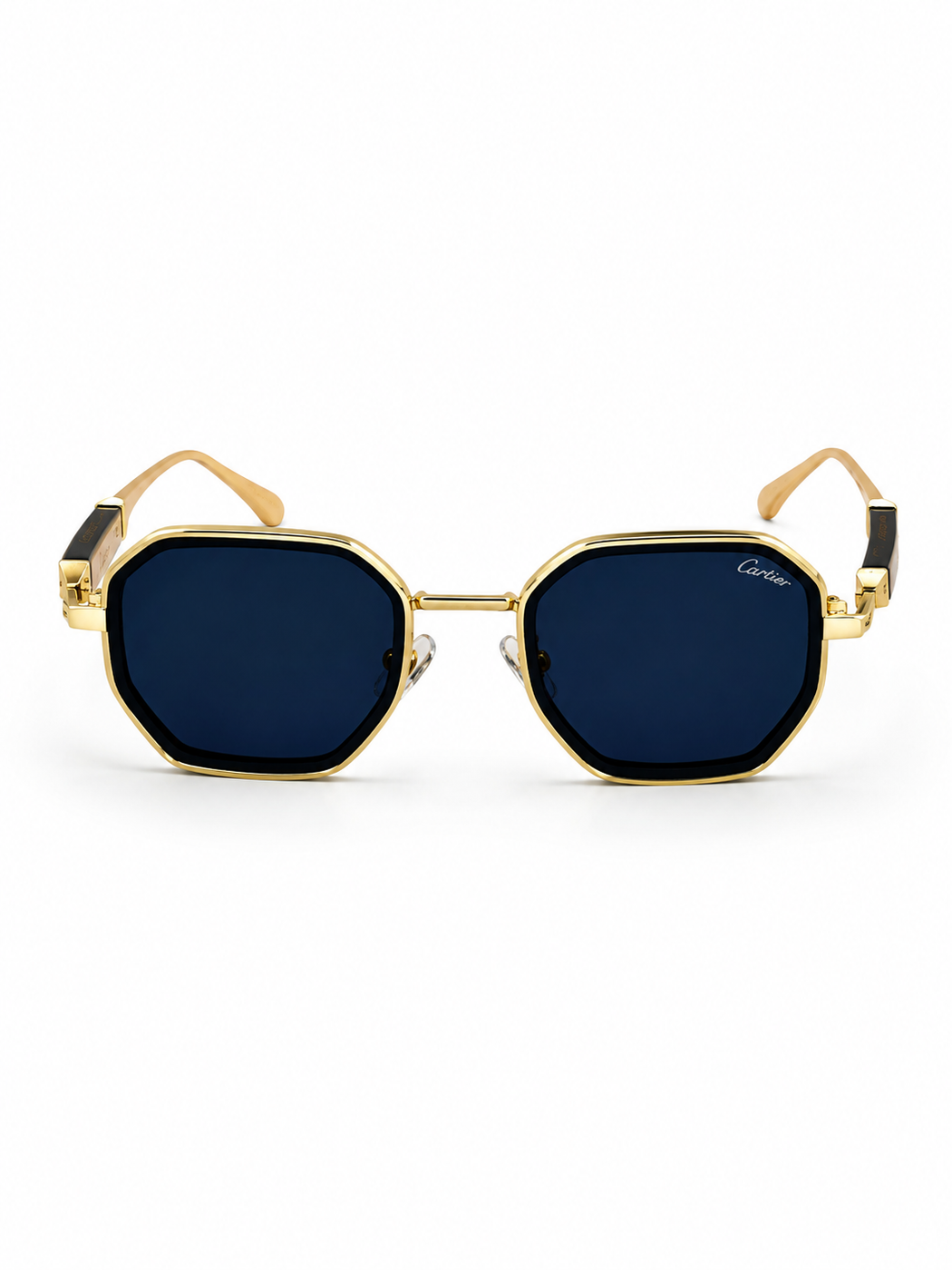 Cartier – 23584 - 56 – Golden Black – Metal - Sunglasses – Unisex
