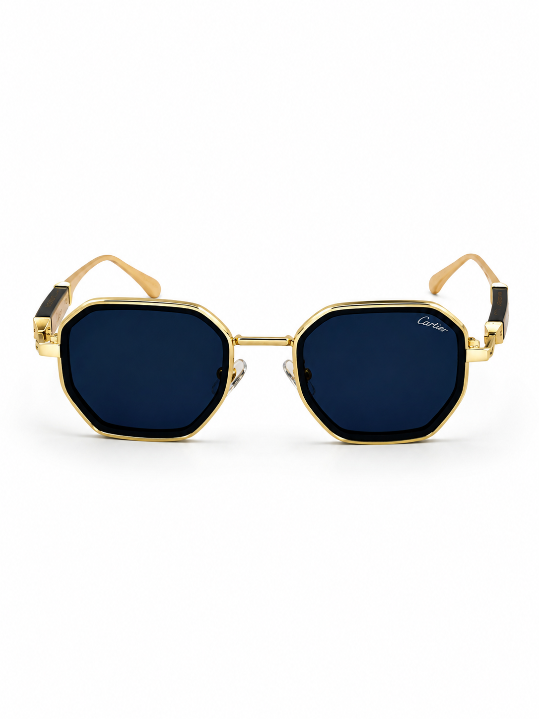 Cartier – 23584 - 56 – Golden Black – Metal - Sunglasses – Unisex