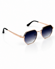 Tees – 2058 - 54 – Rose Gold Black – Metal - Sunglasses – Ladies