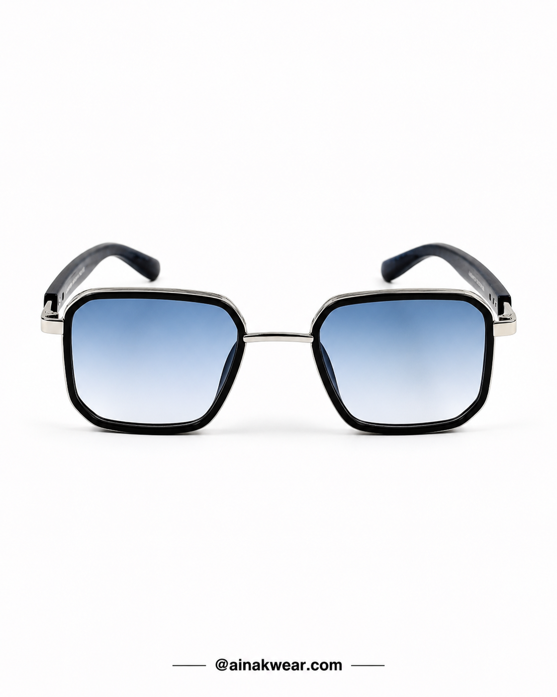 Mont Blanc – 341 - 52 – Silver Blue – Metal - Sunglasses – Unisex