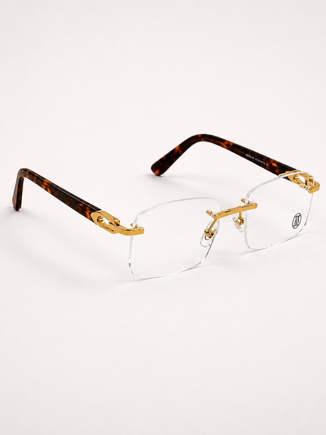 Cartier – 02870 - 55 – Tortoise – Rimless - Optics – Unisex - Premium