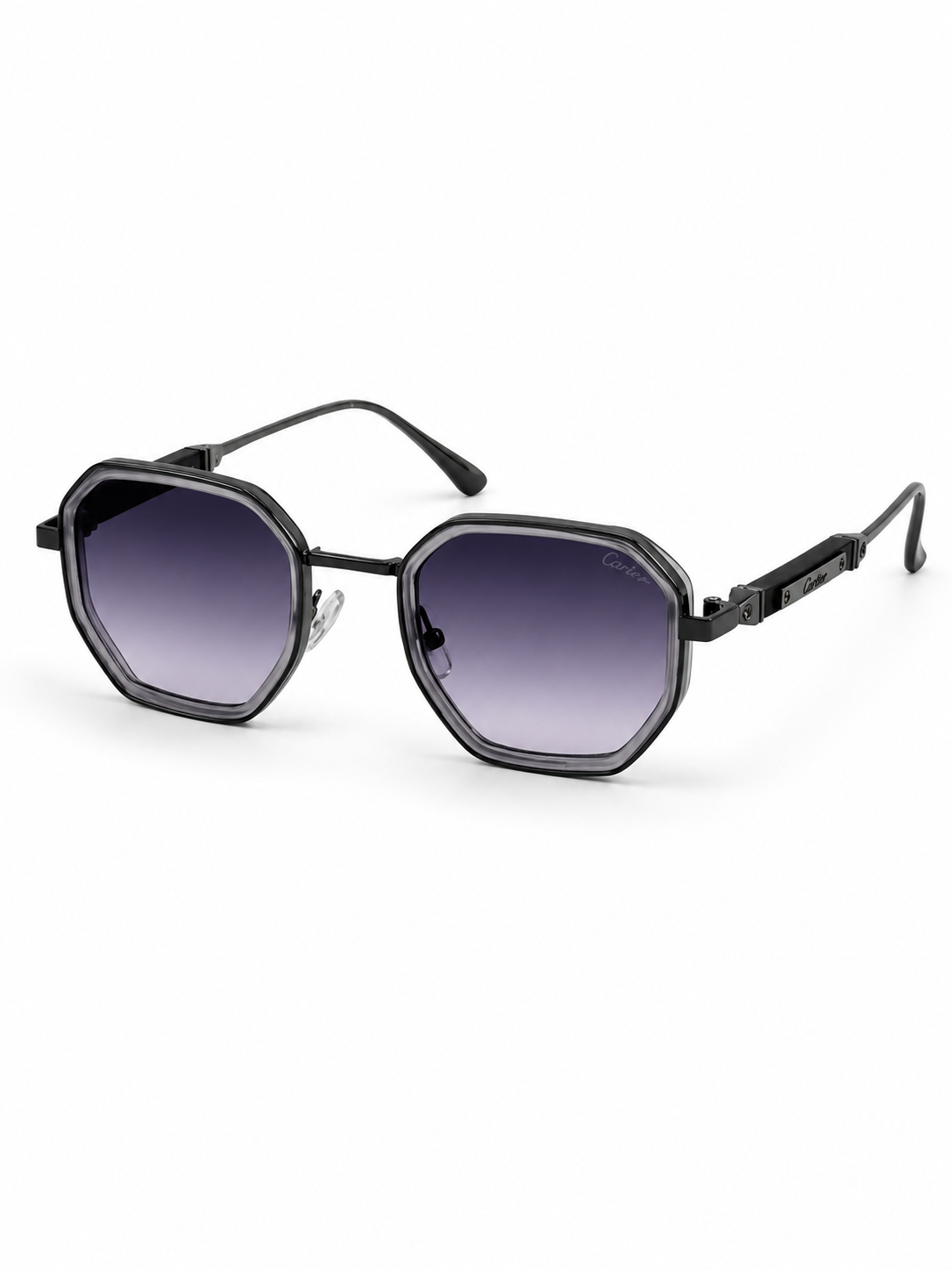 Cartier – 23584 - 56 – Grey – Metal - Sunglasses – Unisex