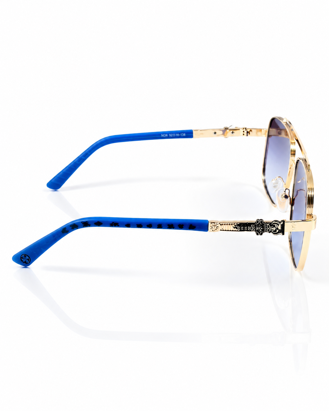 Cartier – 5036 - 52 – Golden Blue – Metal - Sunglasses – Unisex