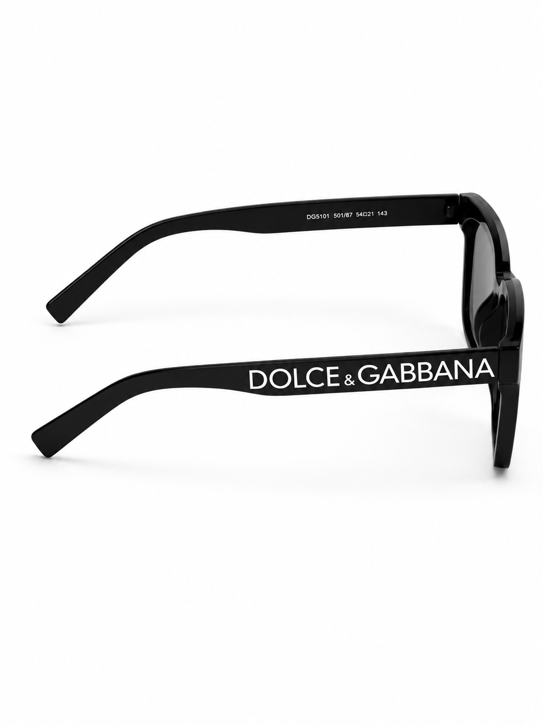 Dolce & Gabbana – 5101 - 53 – Matte Black – Acetate - Sunglasses – Unisex