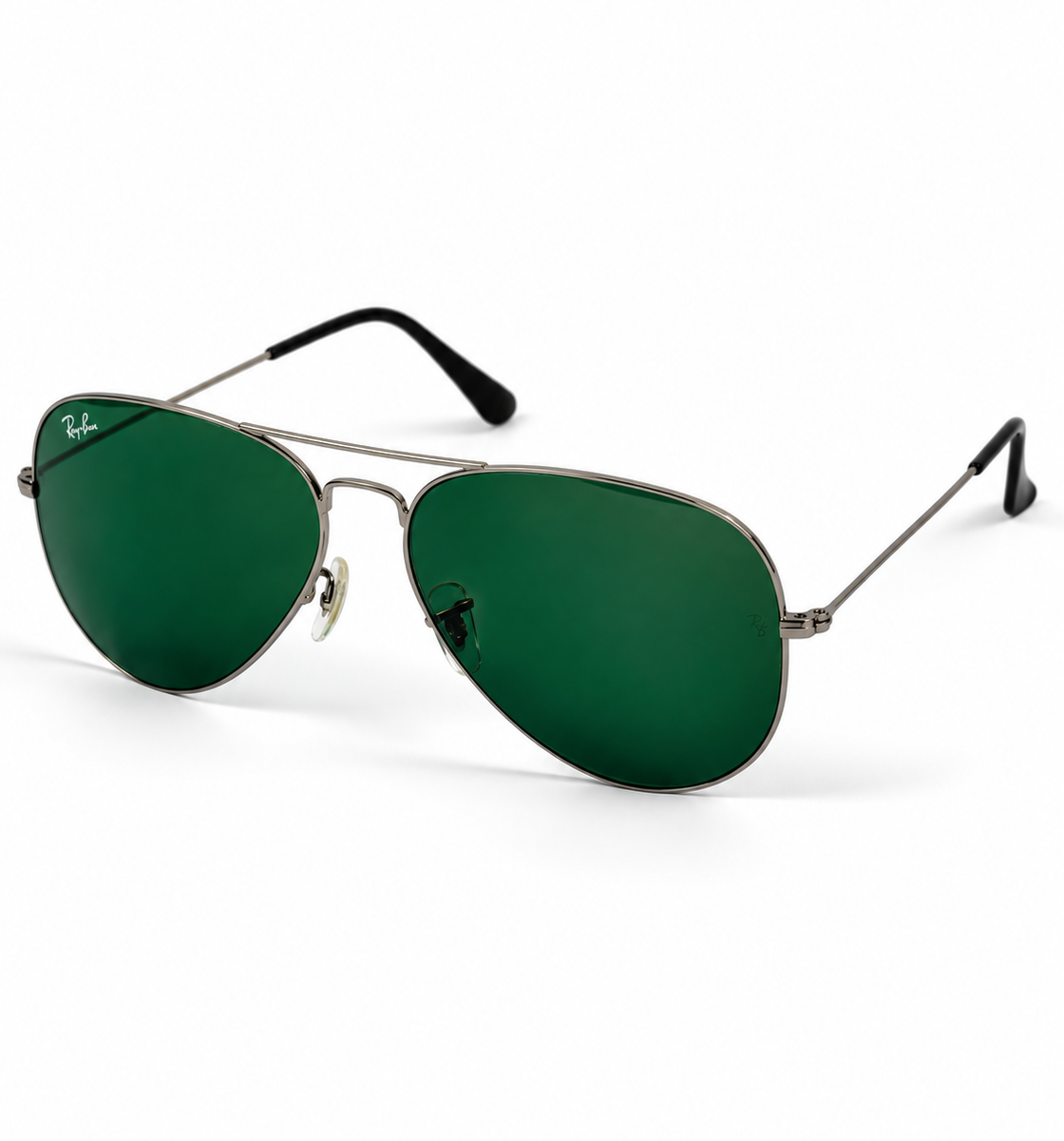 Rayban – 3026 – 62 – Silver Green – Metal – Sunglasses – Unisex - Premium