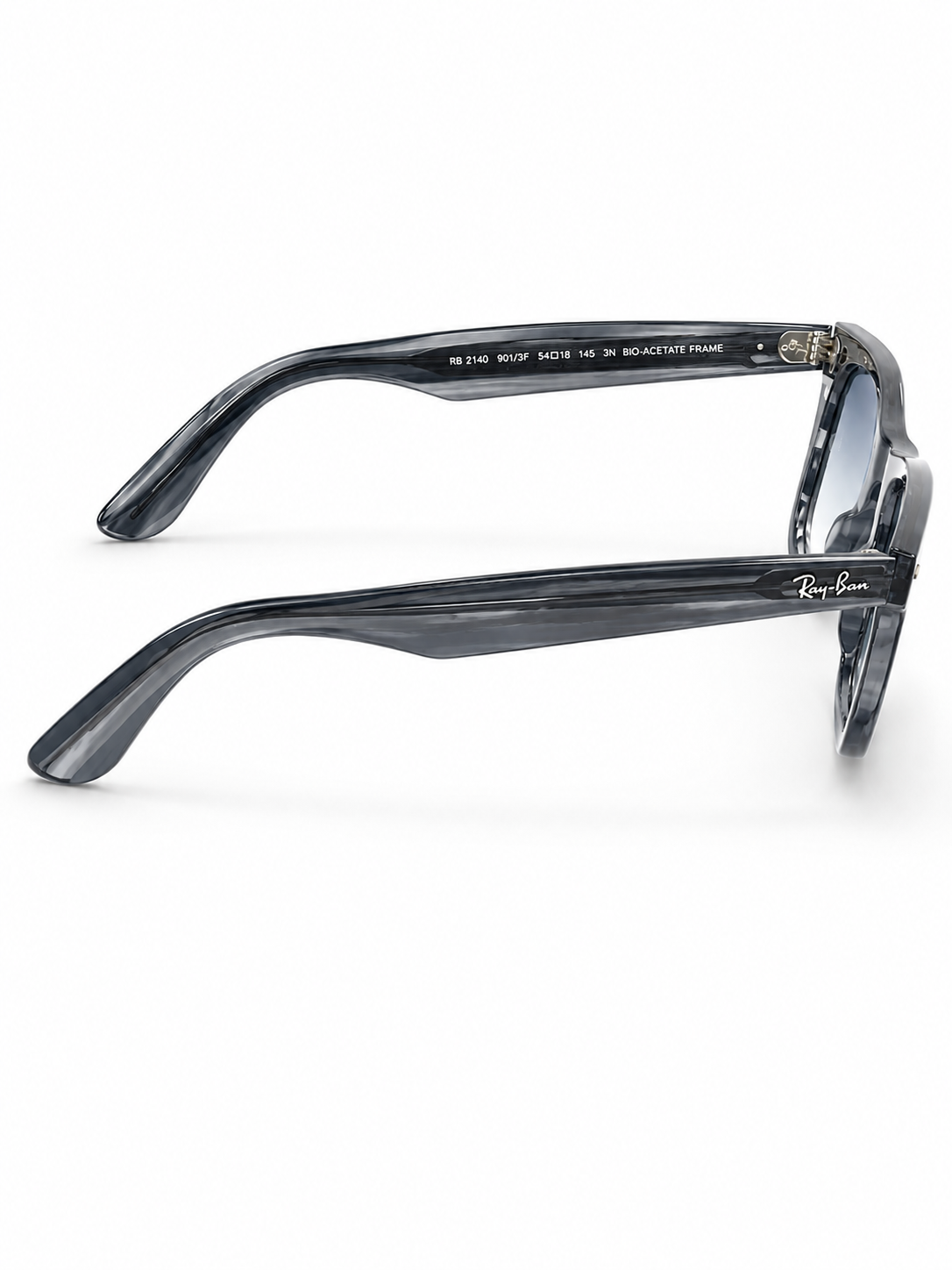 RayBan – 2140 – 50 – Grey Textured – Acetate- Sunglasses – Unisex - Premium