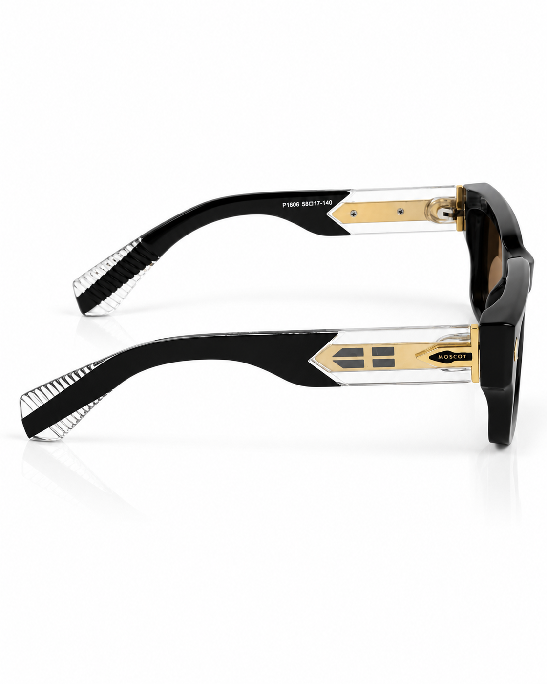 Moscot – 1605 – 56 - Black Brown – Acetate – Sunglasses - Unisex