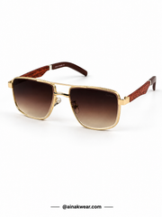 Cartier – 2648 - 49 – Golden Brown – Metal - Sunglasses – Unisex