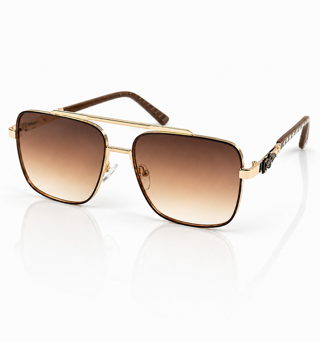 Cartier – 5036 - 52 – Golden Brown – Metal - Sunglasses – Unisex