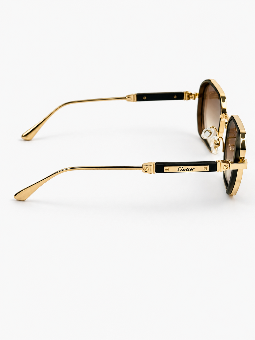 Cartier – 23584 - 56 – Golden Brown – Metal - Sunglasses – Unisex