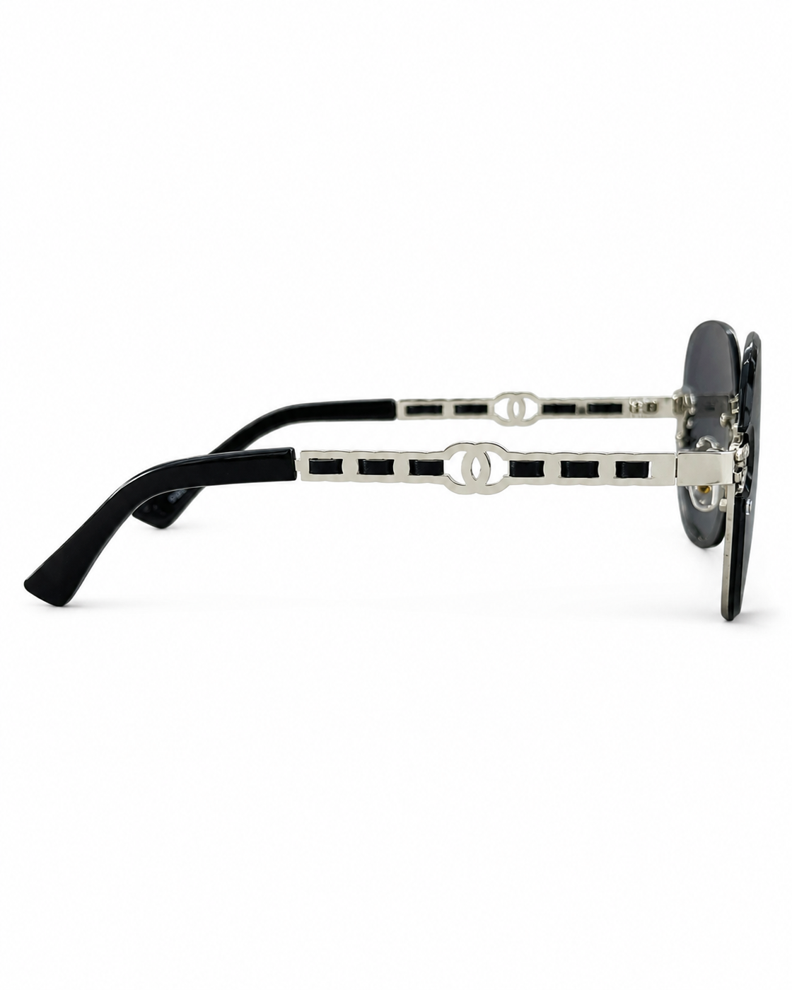 Chanel – 95053 - 60 – Black – Metal - Sunglasses – Ladies