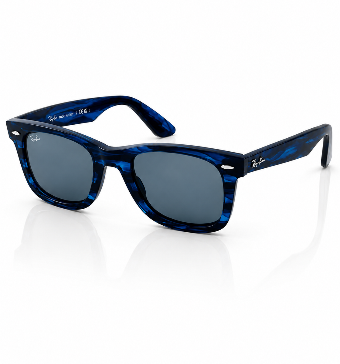 RayBan – 2140 – 50 – Blue Textured – Acetate- Sunglasses – Unisex - Premium