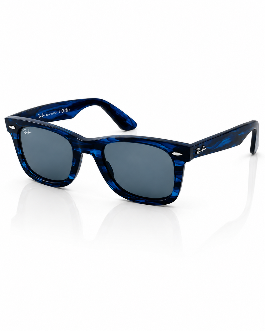 RayBan – 2140 – 50 – Blue Textured – Acetate- Sunglasses – Unisex - Premium